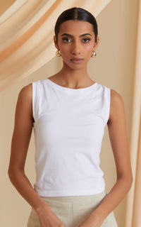 White Seamless Tank