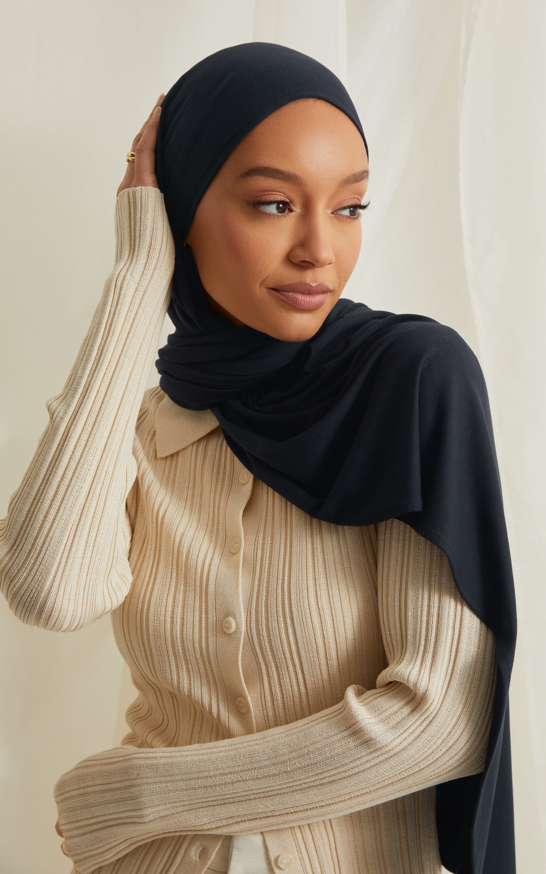 Deep Well Premium Jersey Hijab — Standard