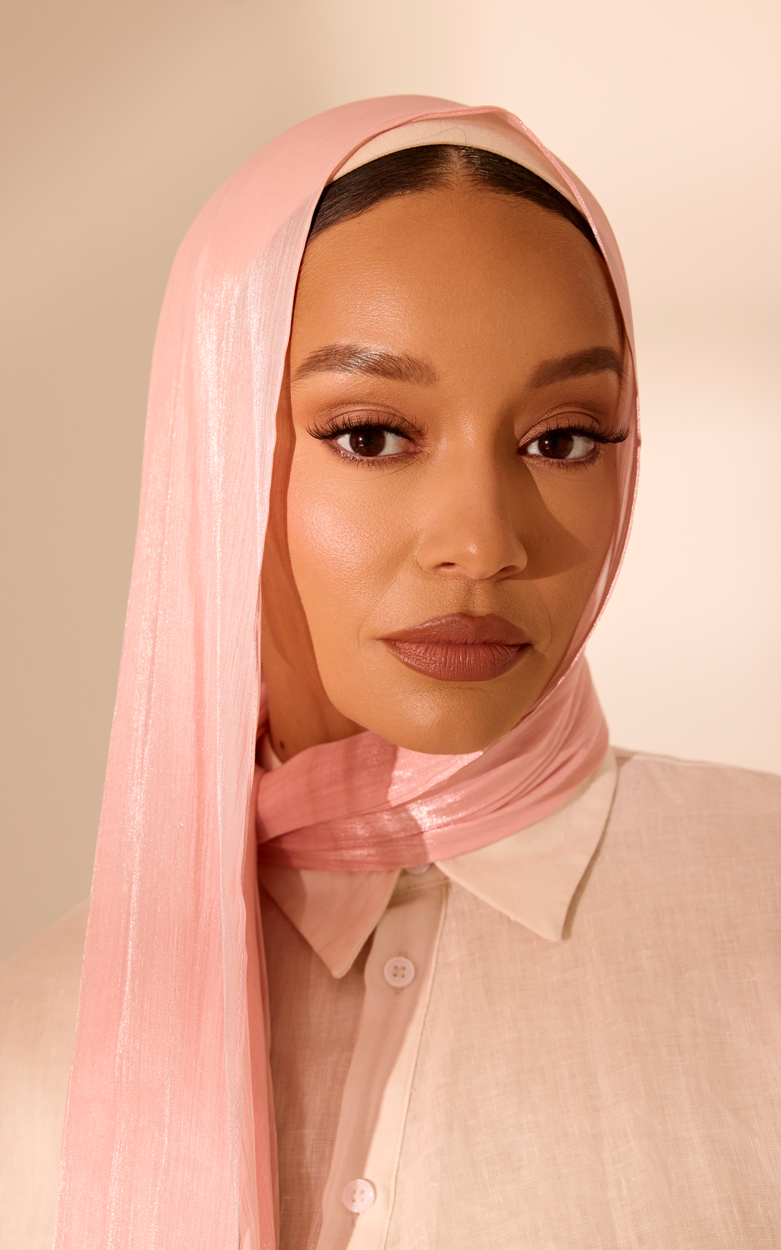 Desert Flower Lustre Satin Hijab