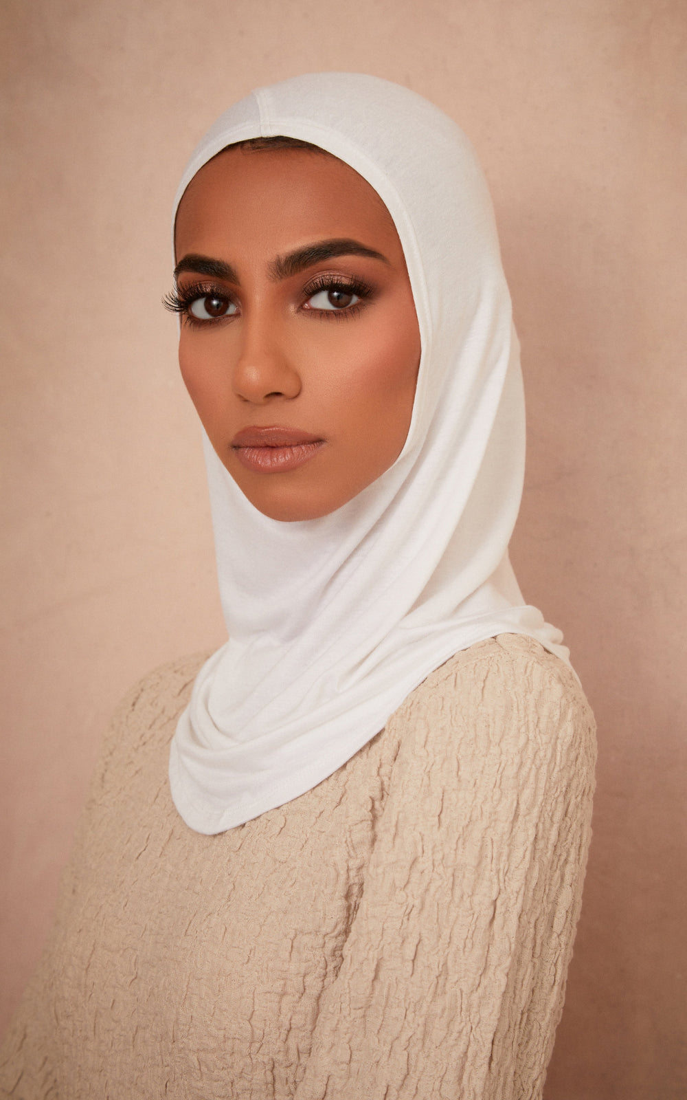 Full Coverage Essential Under Scarf — White