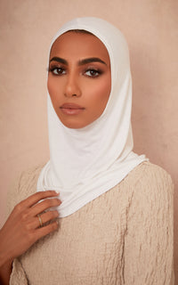 White Full Coverage Essential Under Scarf