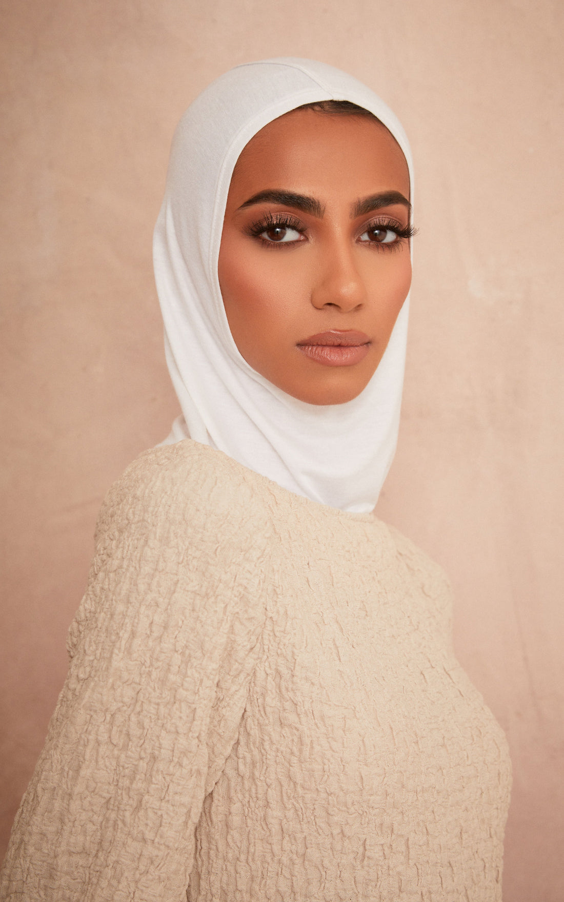 White Full Coverage Essential Under Scarf