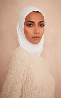 White Full Coverage Essential Under Scarf