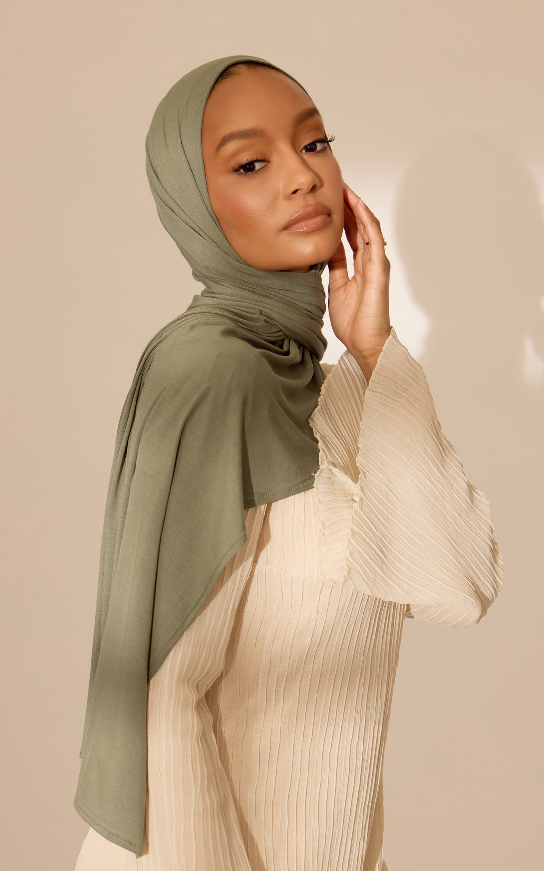 Fern Premium Jersey Hijab — Mini