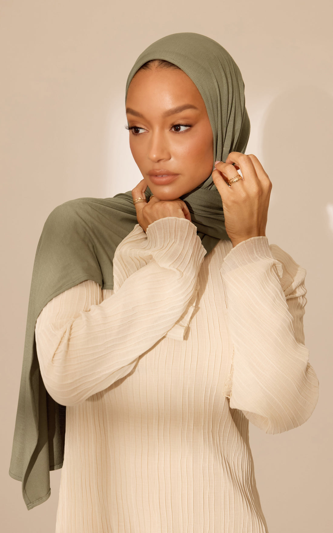 Fern Premium Jersey Hijab — Mini
