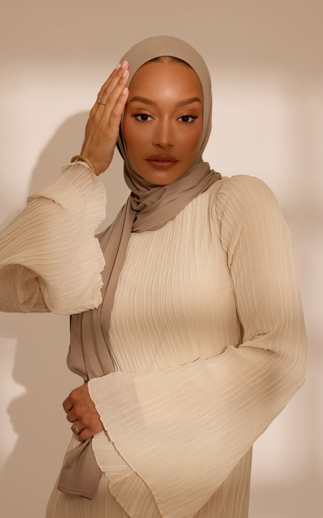 French Taupe Effortless Hijab