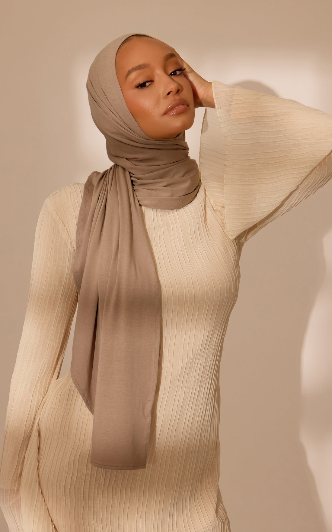 French Taupe Effortless Hijab