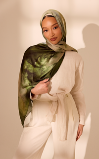 Grove Printed Satin Hijab