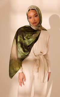 Grove Printed Satin Hijab