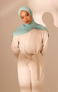 Jelly Mint Premium Jersey Hijab — Mini