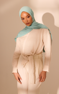 Jelly Mint Premium Jersey Hijab — Mini