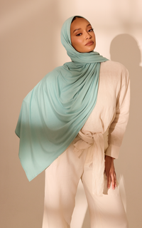 Jelly Mint Premium Jersey Hijab — Standard