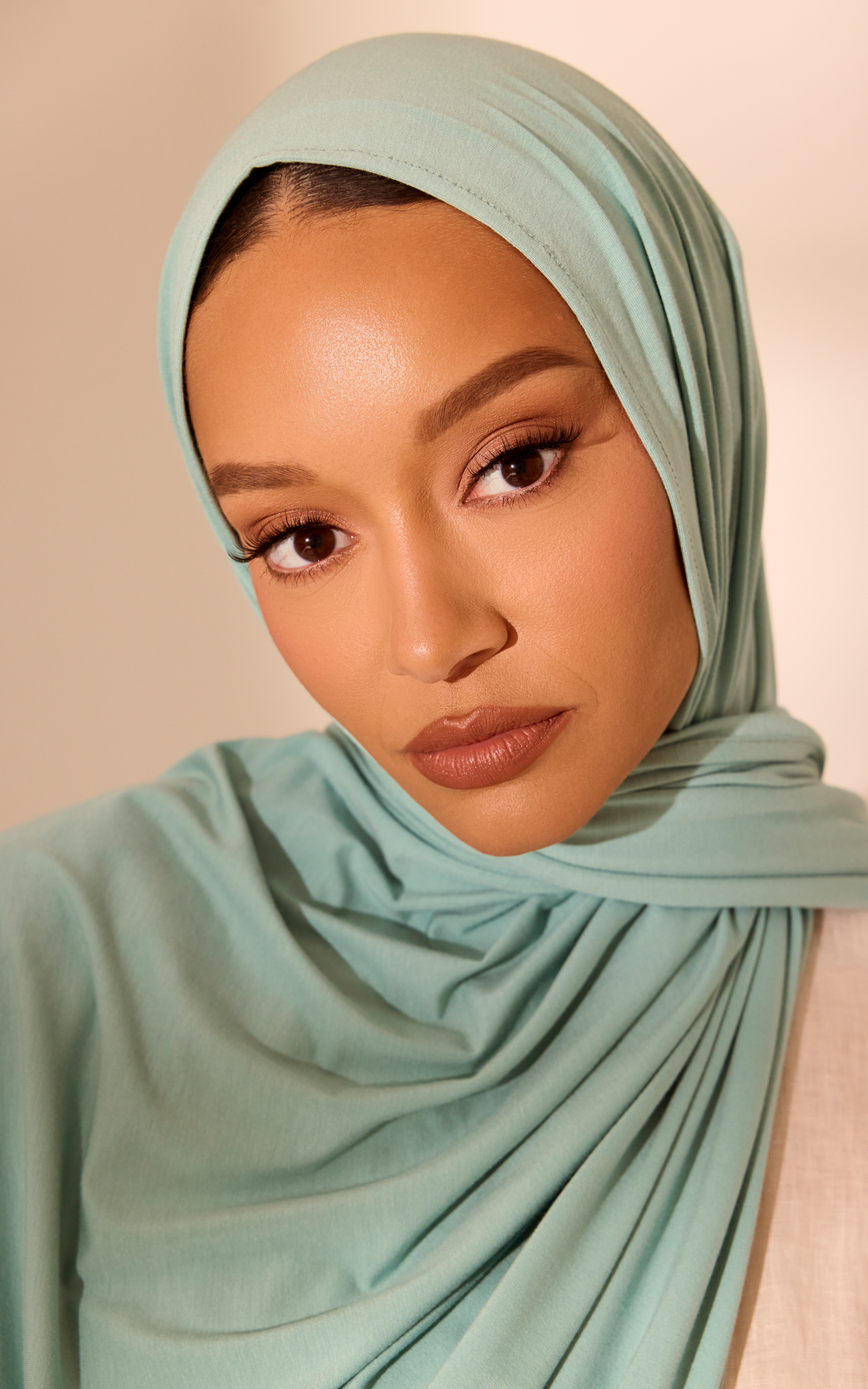 Jelly Mint Premium Jersey Hijab — Standard
