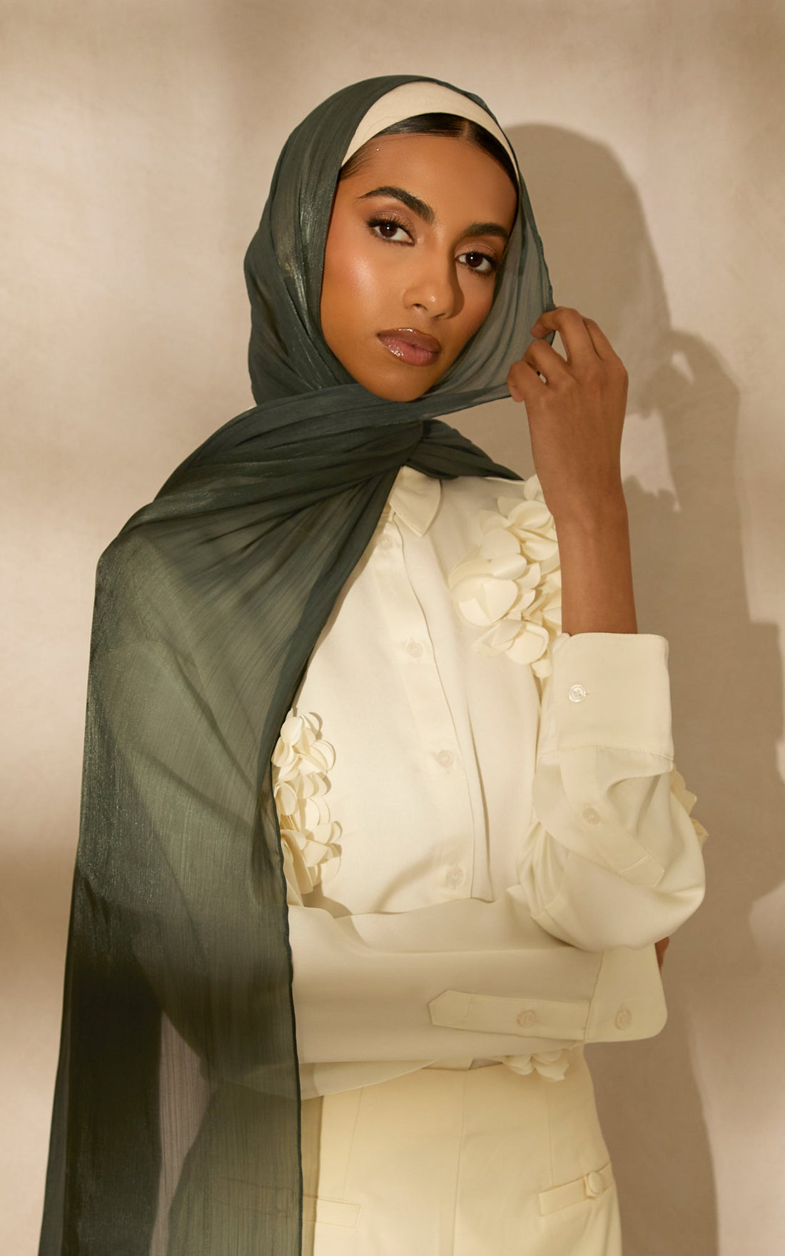 Kashmir Lustre Satin Hijab