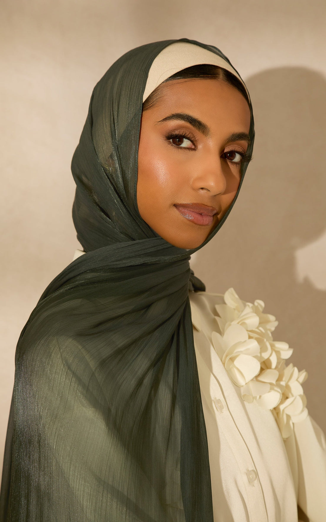 Kashmir Lustre Satin Hijab