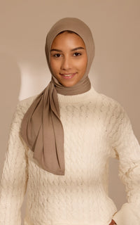 French Taupe Kids' Effortless Hijab
