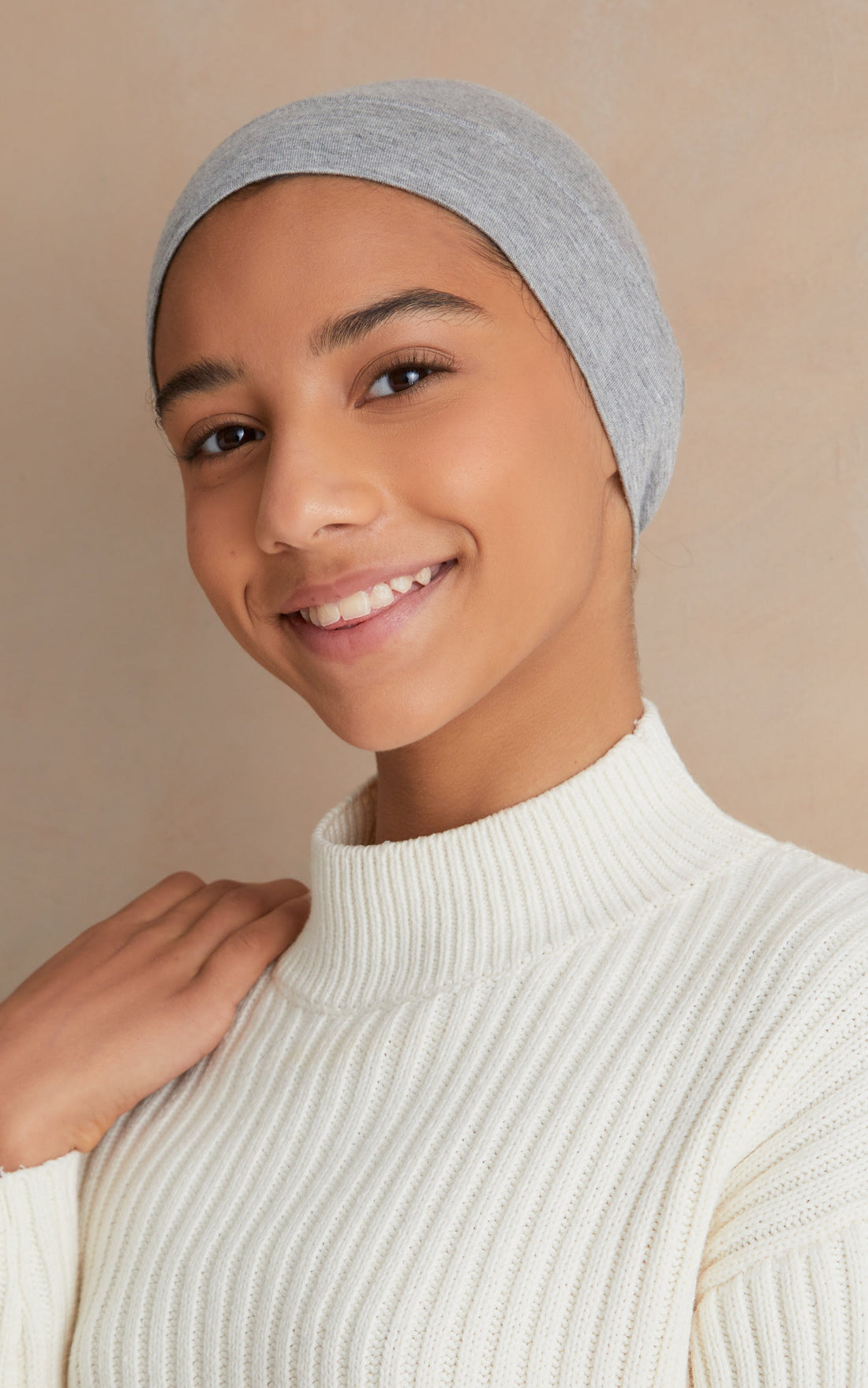 Heather Gray Kids' Under Scarf