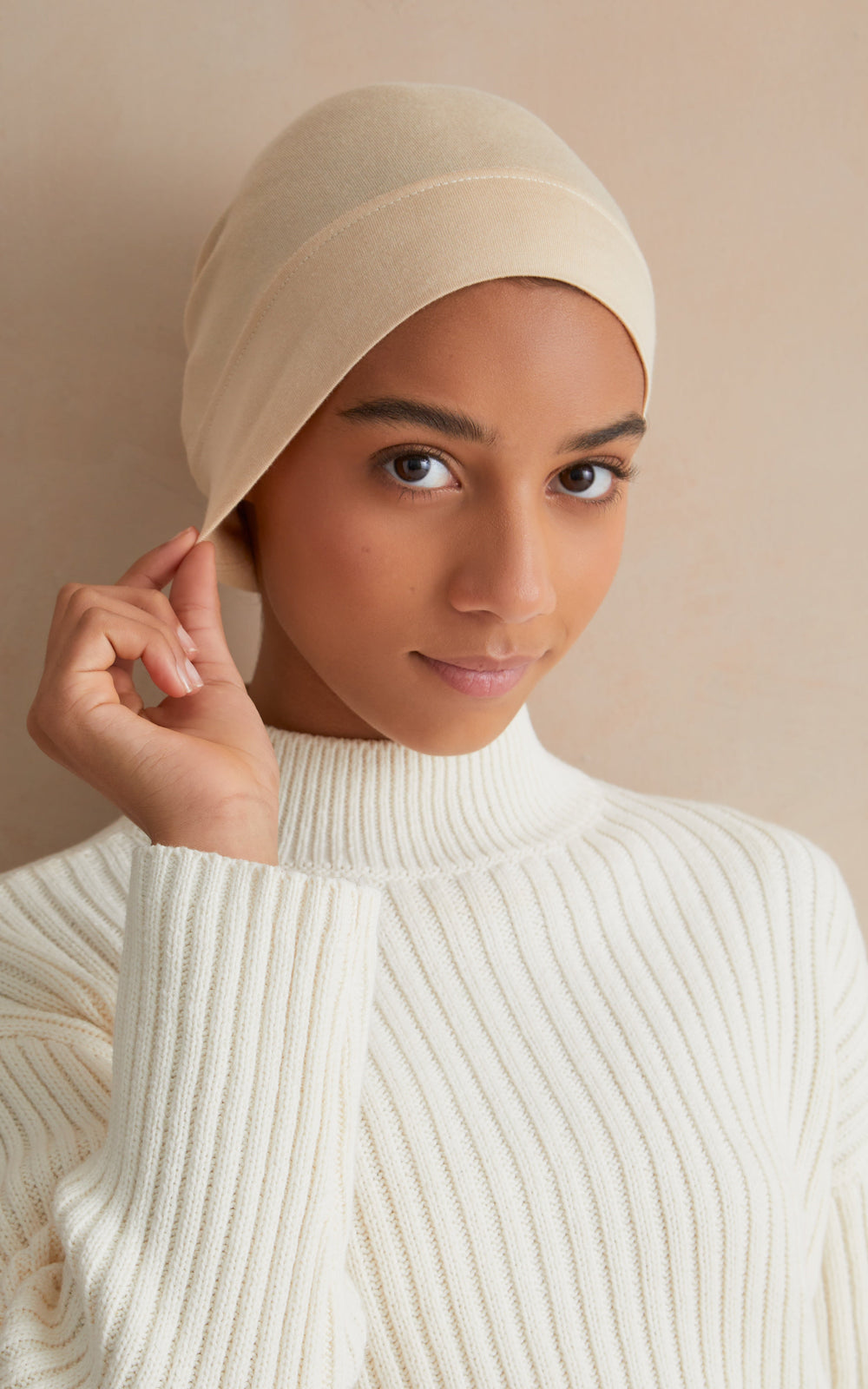 Kids' Under Scarf — Beige