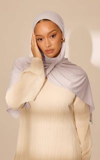Lavender Frost Premium Jersey Hijab — Mini