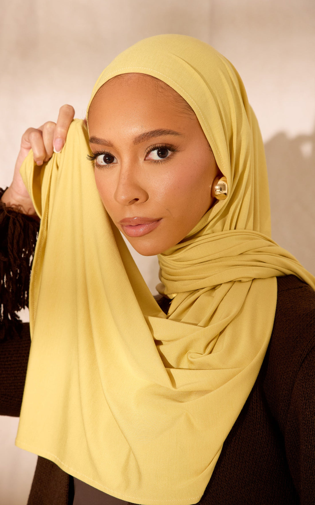 Lemon Grass Premium Jersey Hijab — Mini