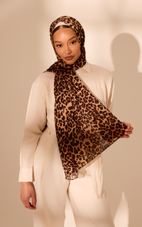 Lynx Printed Chiffon Hijab