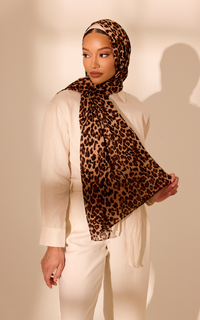 Lynx Printed Chiffon Hijab