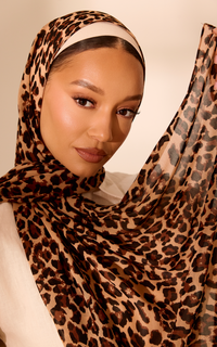 Lynx Printed Chiffon Hijab