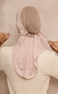 Rose Dust Mesh-Back Under Scarf — Full Coverage