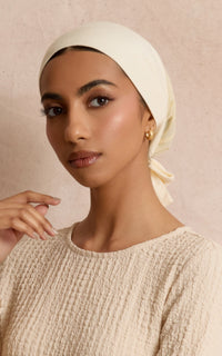 Ivory Mesh-Back Under Scarf — CULTURE (view 4)