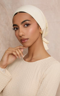 Ivory Mesh-Back Under Scarf — CULTURE