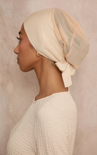 Nude Mesh-Back Under Scarf — CULTURE (view 5)