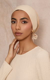 Nude Mesh-Back Under Scarf — CULTURE