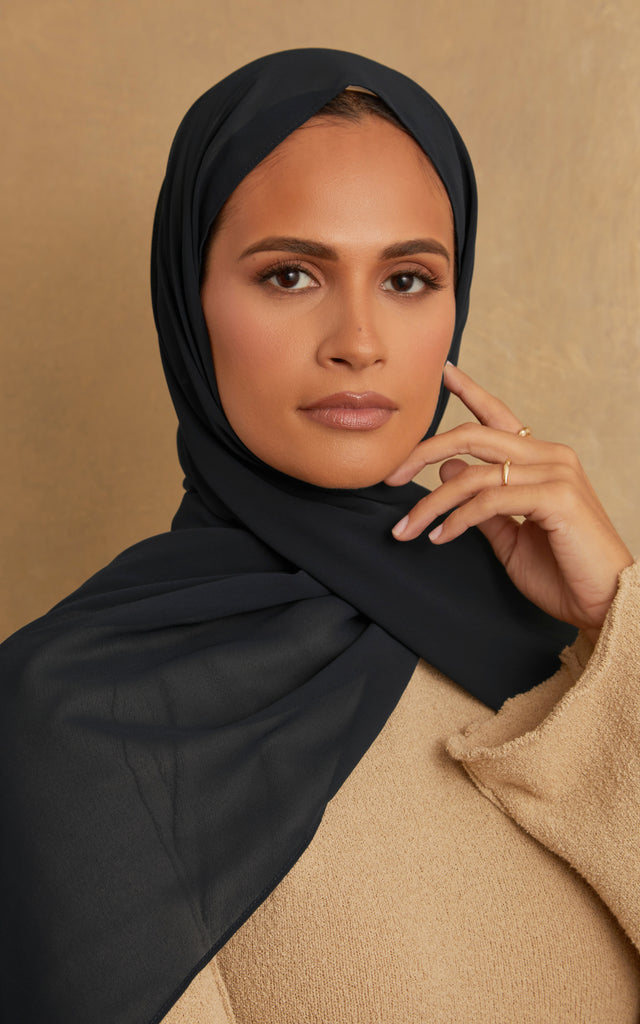 Solid Chiffon Midnight Hijab Scarf $10.95 Free Shipping! | CULTURE ...