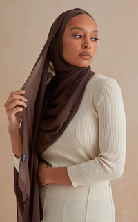 Mocha Full Coverage Essential Under Scarf