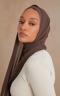Mocha Full Coverage Essential Under Scarf