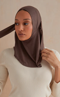 Mocha Full Coverage Adjustable Under Scarf