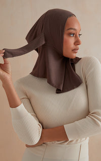 Mocha Full Coverage Adjustable Under Scarf