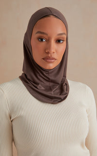 Mocha Full Coverage Essential Under Scarf