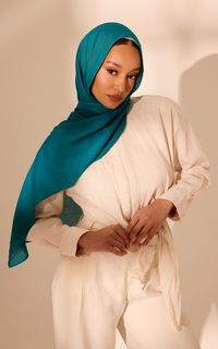 Moody Blue Modal Hijab — Mini