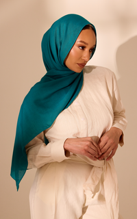 Moody Blue Modal Hijab — Mini