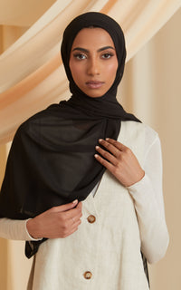 Onyx Chiffon Hijab