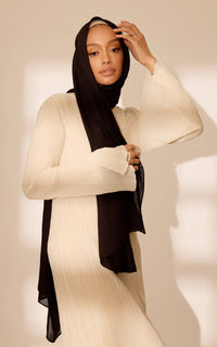 Onyx Modal Hijab — Standard
