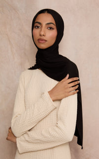 Onyx Premium Jersey Hijab — Mini