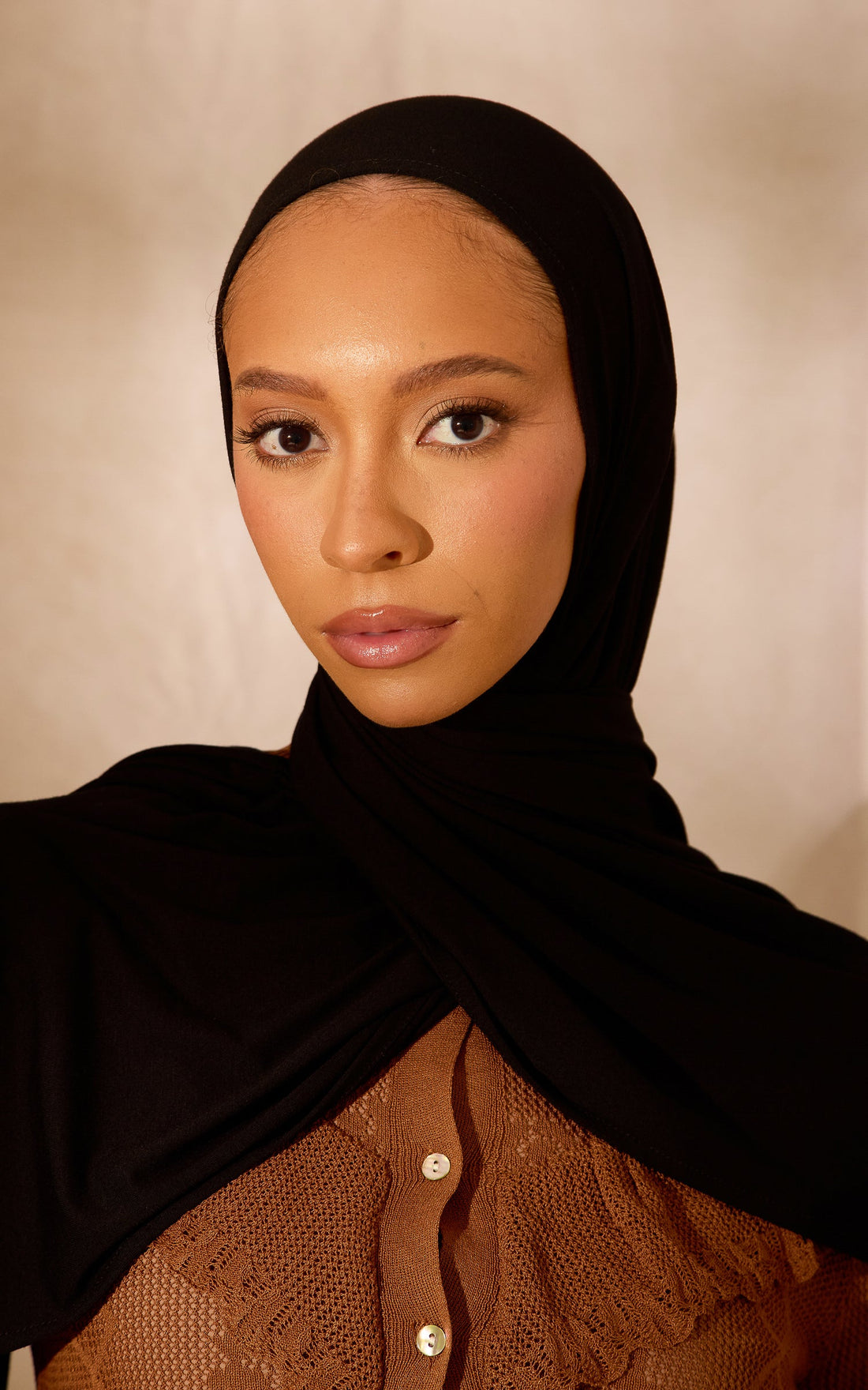 Onyx Premium Jersey Hijab — Mini