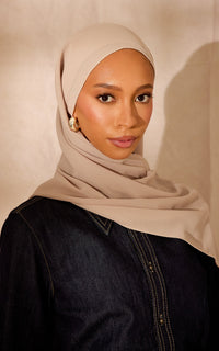 Oyster Chiffon Hijab
