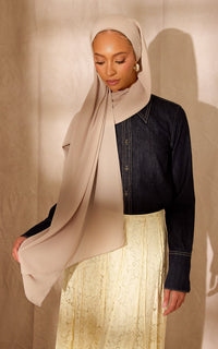 Oyster Chiffon Hijab