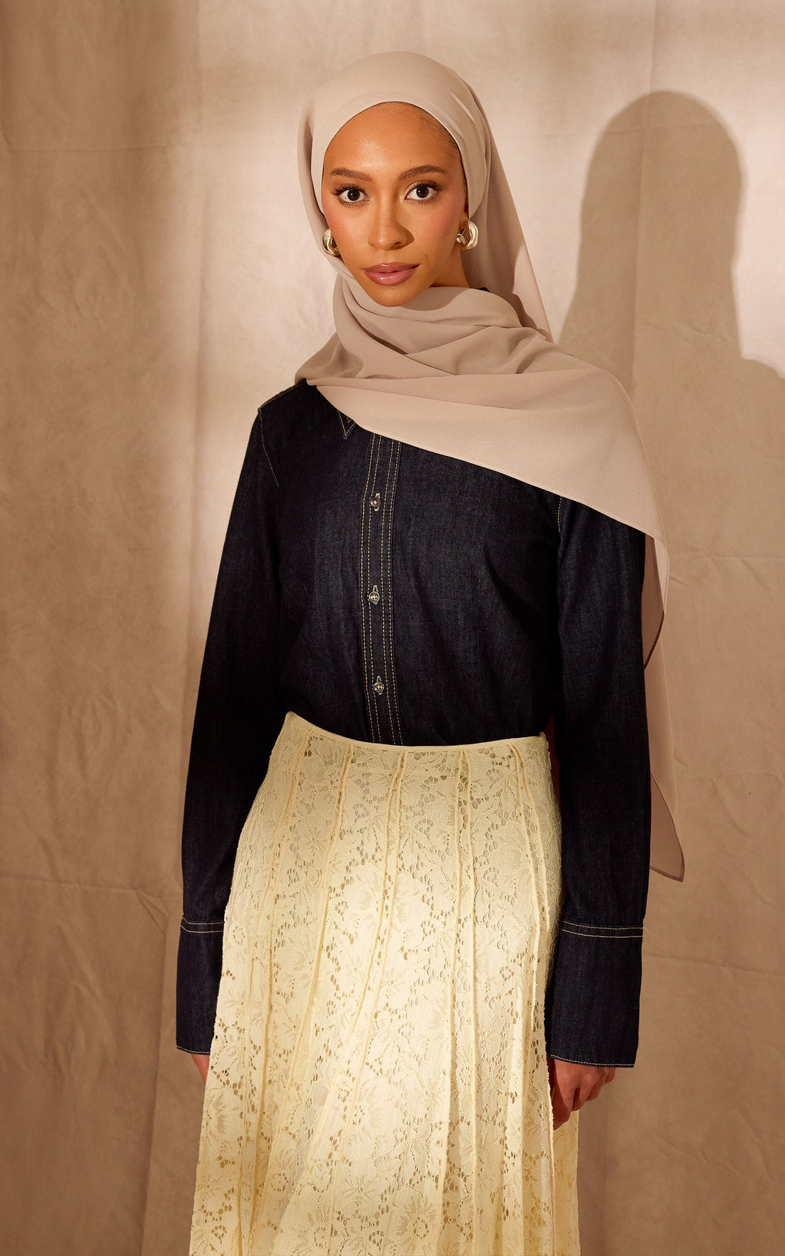 Oyster Chiffon Hijab