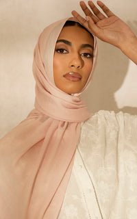 Powder Pink Modal Hijab — Mini