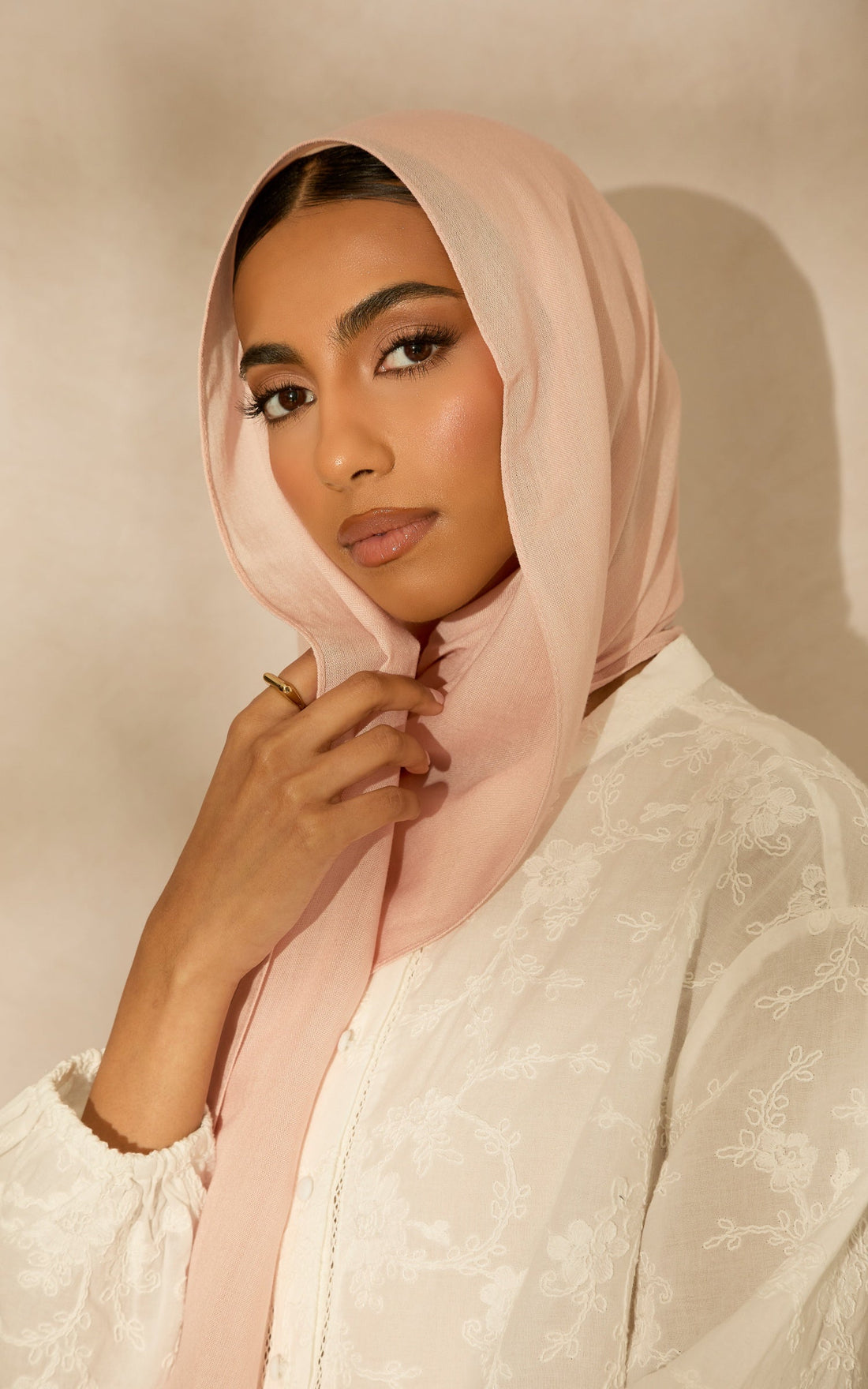 Powder Pink Modal Hijab — Standard