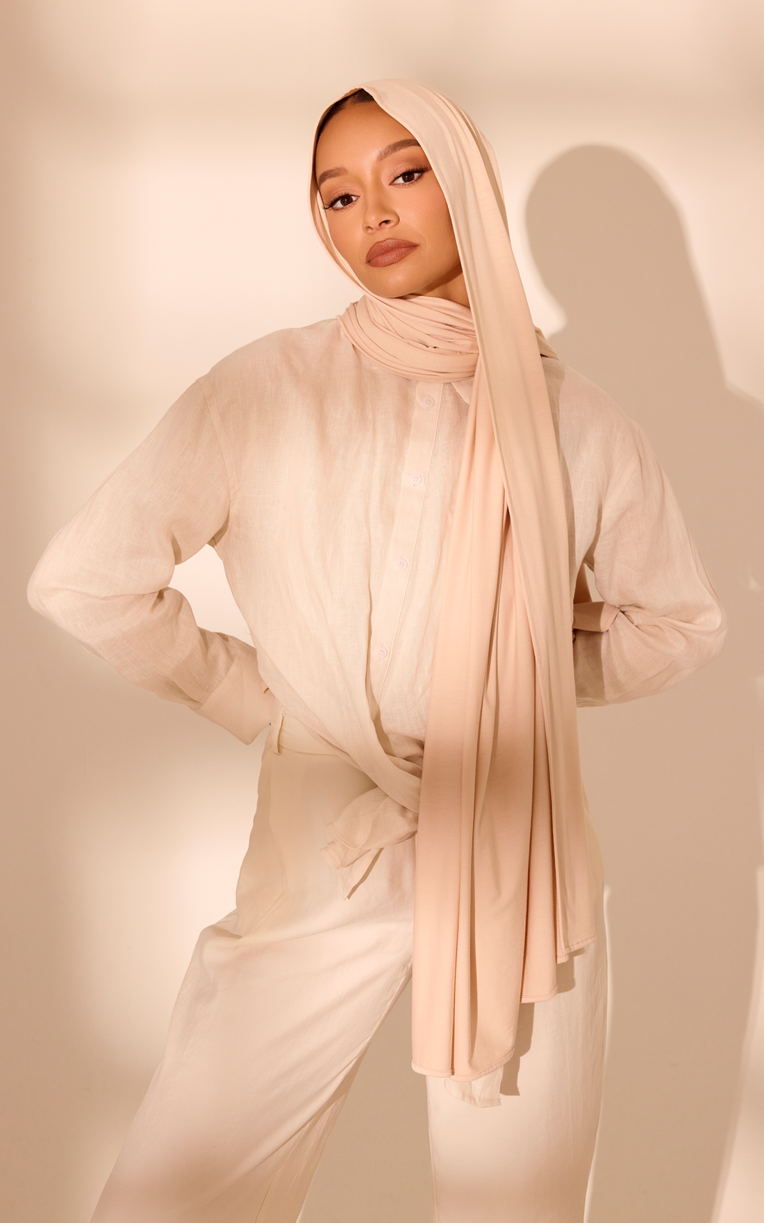 Peeled Lychee Premium Jersey Hijab — Standard